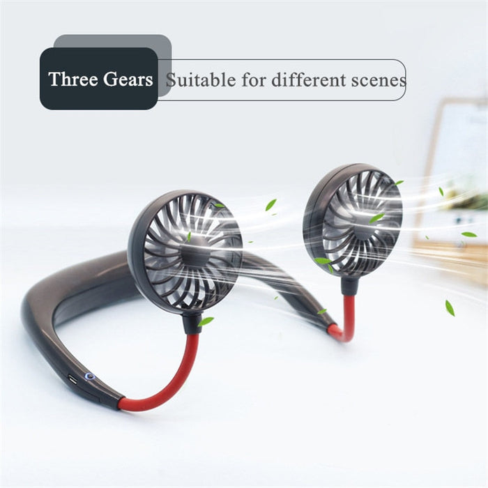 Rechargeable Personal Neckband Cooler/Fan