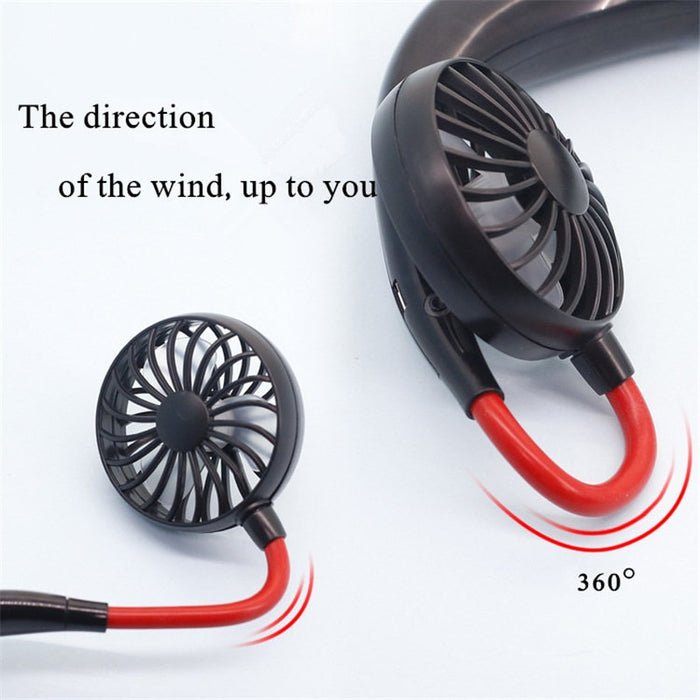 Rechargeable Personal Neckband Cooler/Fan